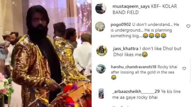 Playing the band at the wedding of Rocky Bhai of KGF?  Read the funny comments