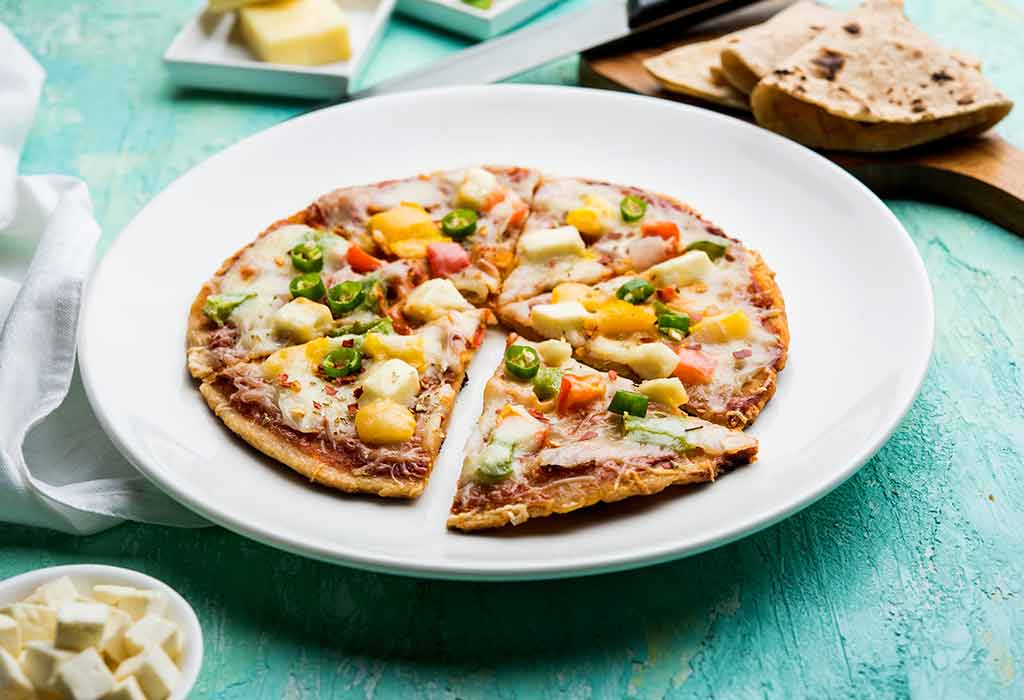How to make roti pizza for kids Let's make roti pizza