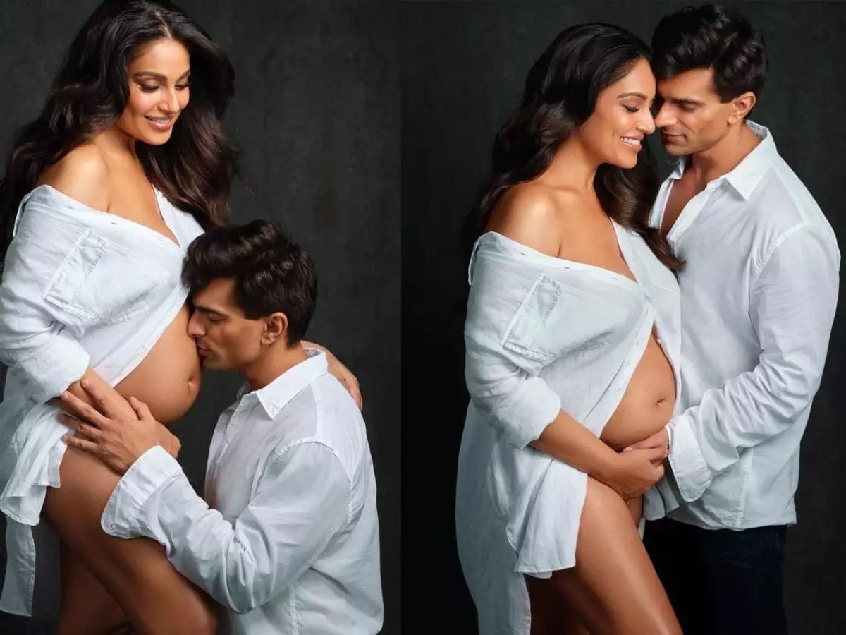 Bipasha got pregnant at the age of 43 after 6 years of marriage, showed her bump in just a shirt!